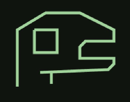 some simple green vector art of a head of a dino-lizard thing with their mouth wide open.