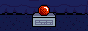 Pixel art of a red circular artifact on a pedestal.