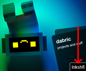 A Linkshuffle embed, highlighting the tiny Linkshuffle watermark link.